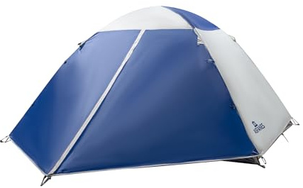 ASFANES Abgeschirmtes Campingzelt, 4 Personen wasserdicht, Haven Zelt, Rucksack Doppelschicht Shelter, einfacher Aufbau und tragbar für Outdoor, Picknick, Marineblau