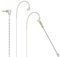 Cubilux 3,5 mm 2 pin 0,78 mm IEM cavo con microfono, fili OFC placcati in argento cavo per auricolari con microfono Boom staccabile per Wan'er SG, ZS10 Pro X, ZSX in Ear Monitor, 4 piedi