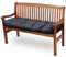 Amazinggirl Bankauflage Sitzkissen Outdoor Hollywoodschaukel Kissen 100 x 50 cm - Sitzpolster Bank Polster für Sitzbank Gartenbank und Paletten Bankkissen Indoor und Outdoorkissen Graphit