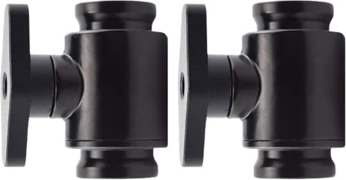 Dracaena.io 2er-Pack G1/4 Innengewinde Kugelhahn-Ventil, Schwarz, Messing