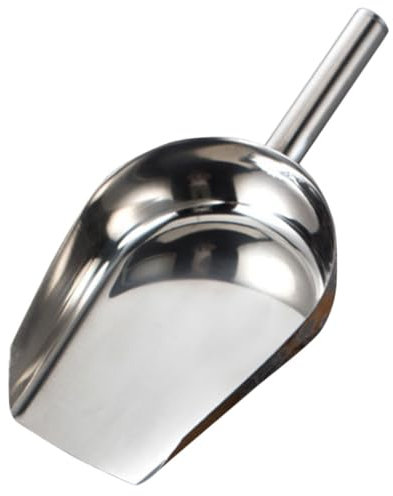 Cabilock Edelstahl Getreide Scoop Lebensmittel Servierzange Reis Schaufel Küche Werkzeug