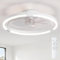IZOWE Ventilador de Techo con Luz 50 cm Grande Ventiladores de Techo Reversible 6 Velocidades Viento Lampara techo Ventilador LED Regulable 3 Colores Ventiladores techo Memoria Luz Temporizada