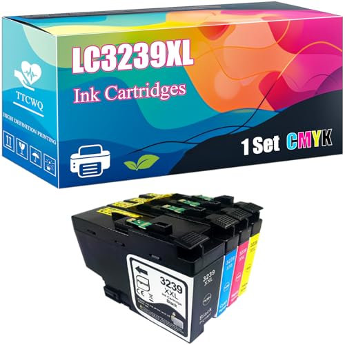 LC3239XL Ink Cartridges Compatible with Brother HL-J6000DW HL-J6100DW MFC-J5945DW MFC-J6945DW MFC-J6947DW Printers, High-Yield Ideal for High-Volume Printing (1 Set)