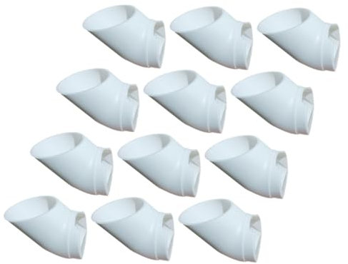 iplusmile 12 Pezzi Colonna Piantagione Tazza Balcone Giardinaggio Coltivazione Tubo PVC Attrezzatura Idroponico per Interni di Coltivazione