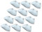 iplusmile 12 Pezzi Colonna Piantagione Tazza Balcone Giardinaggio Coltivazione Tubo PVC Attrezzatura Idroponico per Interni di Coltivazione