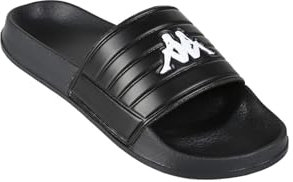 Kappa - Ciabatte, Uomo Donna, Nero, Plastica Espansa, Piscina. Logo Sarty, Taglia: 36