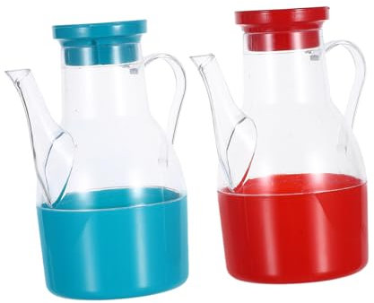 FIXOSHEE 2piezas Frasco Aceite Vinagre Dispensador Salsa Recipiente Condimentos
