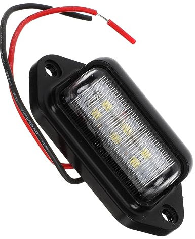 Ciieeo Luz LED de Etiqueta Placas de Matrícula de Camiones y Remolques Iluminación Brillante y Compatible con Buses y Furgonetas