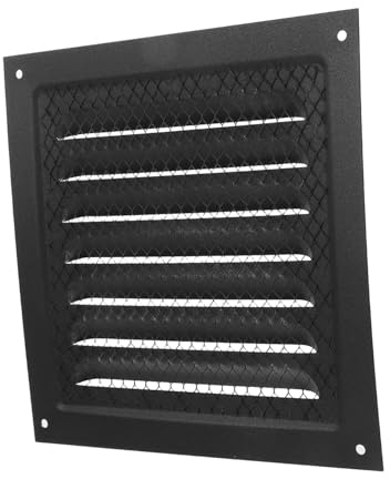 FUTUREORYY Wandlüftungsgitter mit Jalousie Design Wetterfeste Außenwand Abdeckung für und Garagenbelüftung Uv Beständig mit Insektenschutz Atmungsaktiv für Optimale Luftzirkulation