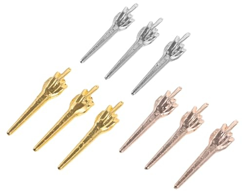 Mikinona 9 Stück Teiliges Brettspiel Zählmarken aus Robustem Harz Einzigartige Fingerform Score Pegs für Kartenspiele Praktische und Stabile Spielfiguren für Indoor Boardgame Zubehör