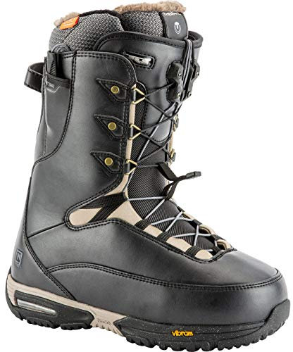 Nitro Snowboards Damen Faint TLS '19 Premium Snowboardschuh Snowboardboot mit Schnellschnürsystem Highend Freestyle Freeride Carving Softboot Boots, Black, 24.5