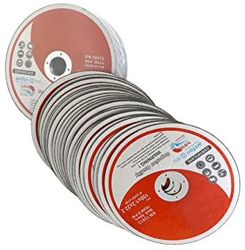 50 Pack 6 Inch Cut Off Wheels for Metal and Stainless Steel Cutting Discs for Angle Grinders 6 x .045 x 7/8 Inch