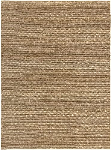 HAMID - Juteteppich,Giralda Teppich 100% Natürliche Jutefaser Handgewebt, Weicher Teppich und Hohe Festigkeit, Wohnzimmer, Esszimmer, Schlafzimmer, Flurteppich - Natürlich (350x250cm)