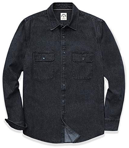 Dubinik® Chemise en Jeans Homme - Manches Longues, Coton Casual Western Denim