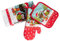 Jingles Christmas Mr and Mrs Owl Tea Towel, Oven Glove, Pot Mat Kitchen Set