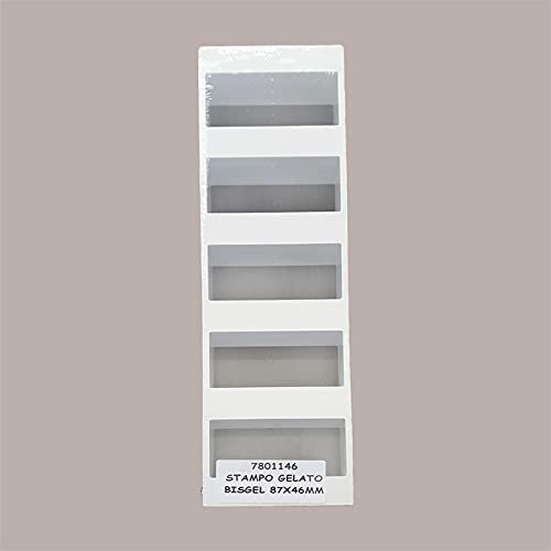 Lucgel Stampo per Biscotto Gelato Bisgel 46x87mm in plastica riutilizzabile