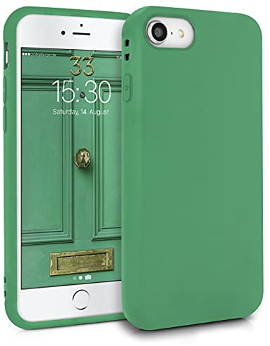 MyGadget Cover per iPhone SE 2022 | 2020 | 7 | 8 - Custodia Protettiva in Silicone Morbido – Case TPU Flessibile - Ultra Protezione Antiurto - Verde Smeraldo