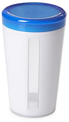 omada Design Oblò -Vorratsdose mit farbigem Deckel und Frischesiegel (0,5 lt. - 0,75 lt. - 1,2 l.) Salzbehälter, Gewürzbehälter, spülmaschinengeeignet (Türkis, 1,2lt)