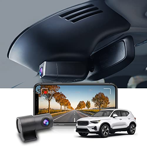 Fitcamx Dashcam Vorne Hinten 2160P + 1080P Passend für Volvo XC40 and XC40 Recharge T4 T5 (Model A), OEM Dashcam 4k UHD Video WiFi, G-Sensor, Loop-Aufnahm, WDR Dashcam Auto, Plug & Play, 128GB Karte