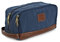 Seemeroad Trousse de Toilette en Toile pour Hommes et Femmes Sac de Toilette Kit de Rasage Cosmétique Organisateur avec Poignée pour Voyage Gym Business et Vacance (Bleu, Grande)