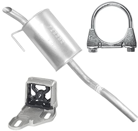 Ferroz Endschalldämpfer Auspuff Endtopf für Renault Clio 2 II B 1.5 DCI 1.9 DTI