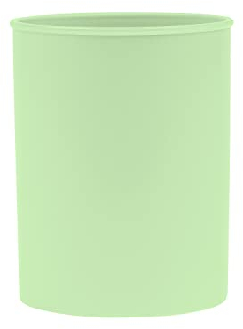 DONAU 3132101PL-06 Pot à crayons en plastique / 1 pièce/vert pastel/pour bureau, école, maison et enfants/produit en polypropylène Organiseur de bureau et boîte de rangement pour crayons