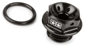 Öleinlassschraube Stage6 Minarelli AM6 schwarz | Aluminium 7075, S6-SSP142/BK, Öleinlassschraube, O-Ring zur Abdichtung kompatibel mit Minarelli AM6, Generic Trigger 50 SM