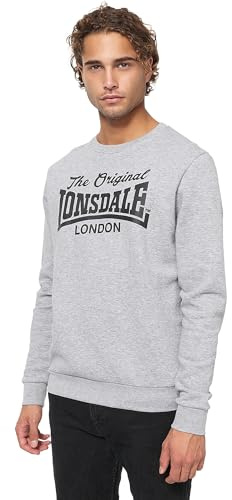 Lonsdale Herren Rundhals Sweatshirt Normale Passform BURGHEAD