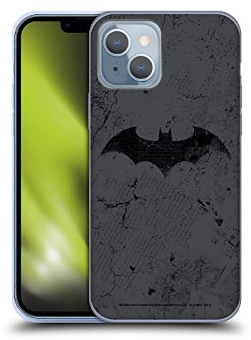 Head Case Designs Offizielle Batman DC Comics Logo Gestresst Hush Gelhülle [Militärischer Schutzgrad] Kompatibel Mit Apple iPhone 14 Und Kompatibel Mit MagSafe