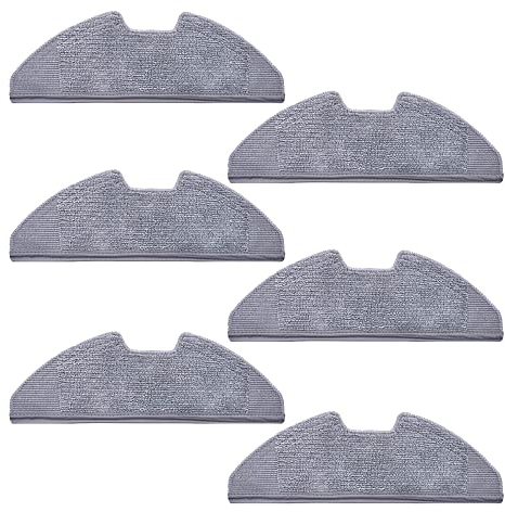 neutop Replacement Washable Mop Pads Compatible with eufy RoboVac G30/G20/G10 Hybrid, Robot Vacuums Accessory, 6-Pack.