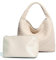 Handtaschen Damen 2-teiliges Set Shopper Damen Groß PU Leder Retro Gewebte Schultertasche Mode Umhängetasche Tote Bag Für Frauen, Klassisch Henkeltasche Kosmetiktasche Arbeit Freizeit Tasche