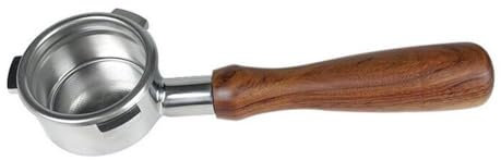 DAGIJIRD Bottomless Portafilter Coffee Wooden Handle Filter Semi-Automatic Coffee Machine Replacement Accessories for Breville 870/878/880