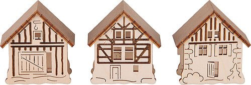 Tietze Aufsteckhaus 3er-Set - Original Erzgebirge Schwibbögen