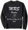 Mrs. HUGHES 2023, er hat einen Ring darauf gelegt, Verlobung, Hochzeit Sweatshirt