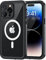 Lanhiem iPhone 14 Pro Max Magnetic Case, Waterproof Dustproof Shockproof Case with Built-in Screen Protector Compatible with Magsafe, Full Body Protective Cover for iPhone 14 Pro Max 6.7 inch -Black