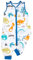 FLYISH DIRECT Baby Schlafsack mit Füßen Winter Schlafsack mit Beinen, 2.5 tog Baumwolle Babyschlafsack, Ärmellos Baby Schlafsack, L