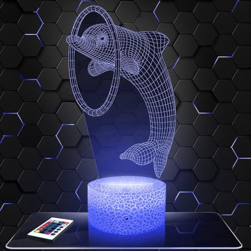 Lampephoto.fr - Lampe Delfin 3D Touch Nachtlicht Tier