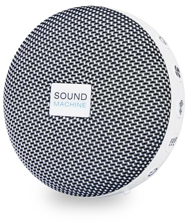 BIGMONAT White Noise Machine - avec 36 Sons Apaisants Naturels et Fonction de Charge USB - avec Mémoire et Fonction de Chronométrage - Convient Aux Bébés et Aux Adultes