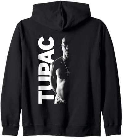 2Pac Hip Hop Rap Music Side Photo by Rock Off Sudadera con Capucha