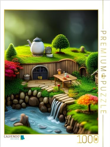 CALVENDO Puzzle Teehaus | 1000 Teile Lege-Größe 64 x 48 cm Foto-Puzzle für glückliche Stunden
