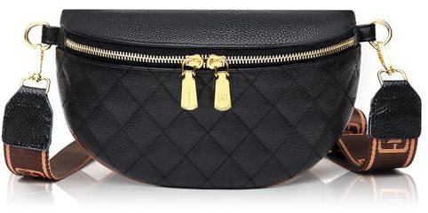 TANTOMI Umhängetasche Damen Klein, Schöne Bauchtasche Damen Elegant Crossbody Bag Damen Brusttasche mit Verstellbar Abnehmbar Breiter Gurt