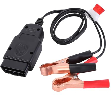 Surakey Auto-OBD2-ECU-Anschluss, OBDII Stromversorgungskabel,OBD II Fahrzeug Memory Saver Tool 12V DC Stromquelle EUC Notstromkabel Ersatz Batterie Ersatzwerkzeug mit Sicherung 39.4 Zoll