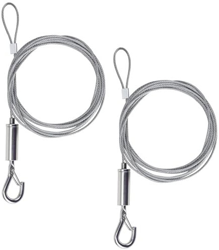 2 pcs picture hanging wire, picture wire heavy duty, Adjustable Mirror Hanging Kit Heavy Duty, picture wire, for Mirrors Frames Artwork Indoor & Outdoor Use, Hold up to 20kg