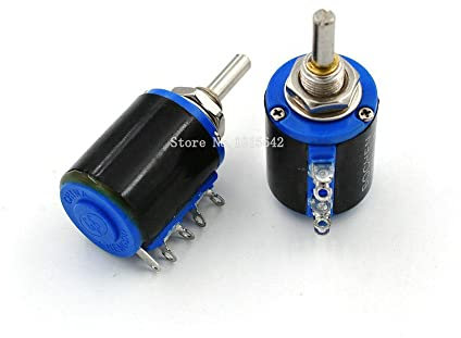IPWWUTTH WXD3-12 1W 470 Ohm 470R 5-Ring-Mehrkreis-Präzisions-Multiturn-Draht-Potentiometer Zubehör für Widerstände