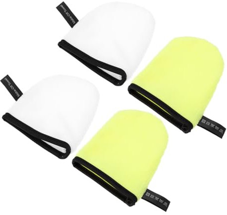 Healeved 12pièces Gants De Nettoyage Visage Microfibre De Serviettes Réutilisables Outils De Démaquillage Gants De Lavage Pour Visage Aléatoires