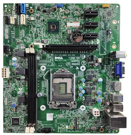Placa Base para MIH81R Compatible con Vostro 3800 3900 3902 Intel H81 LGA1150 16GB RAM 2X DDR3 mATX SATA III PCIe x16 Intel Core i7 / i5 / i3 / Pentium/Celeron 4 Gen Reacondicionado