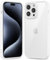 oakxco Thin Slim Clear case for iPhone 15 Pro, Transparent Hybrid Hard Shell Plastic & Soft Silicone Rubber Bumper, Non-Yellow Acrylic Protective Lightweight Cover for Women, White