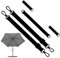 Correa de amarre para sombrilla de patio, correas de seguridad contra el viento para asegurar la sombrilla, correa fija resistente al viento, correa de hebilla para sombrillas de sol, correa ajustable