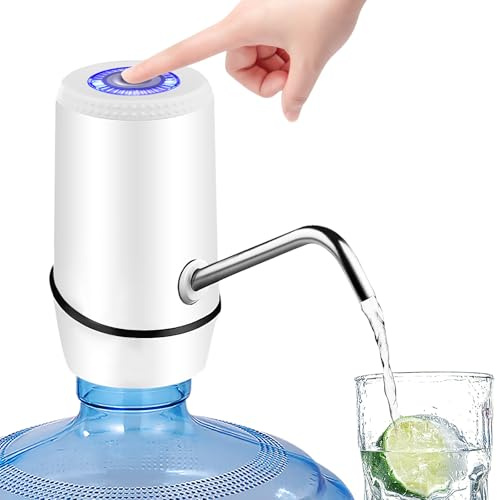 Water Dispenser for 5 Gallon Bottle, Electric Water Pump for 5 Gallon Jug | Switch and USB Charging, Automatic, for Camping, Portable,Travel, Home, Kitchen, Office