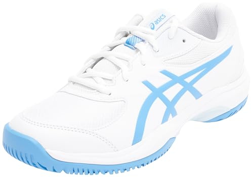 ASICS Gel-Game 10 GS Sneaker, White/Blue Coast, 33 EU